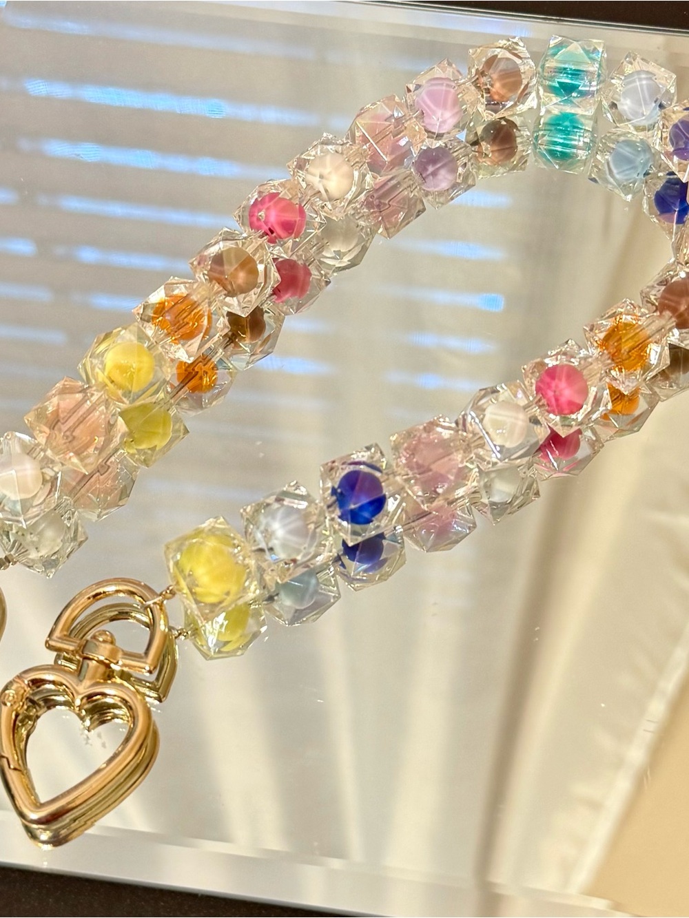 Multicolor Crystal Bag Chain - Picture 2 of 8